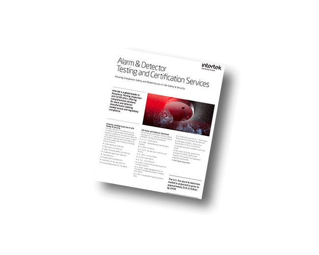 Alarm & Detector Testing and Certification | Fact Sheet