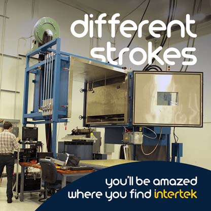 A large vibration testing machine in an automotive testing facility